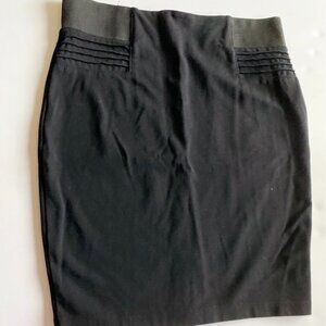 Sapphire Red Black Comfort Waist Pencil Skirt SZ XL